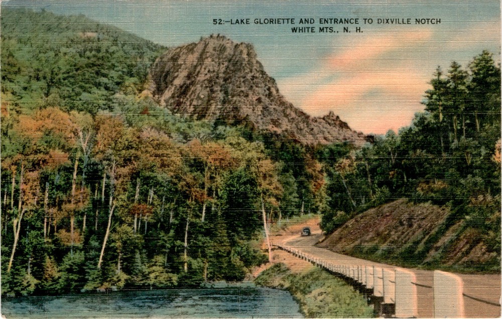 Lake Gloriette, Dixville Notch, White Mountains, N.H., The Bisbee Postcard