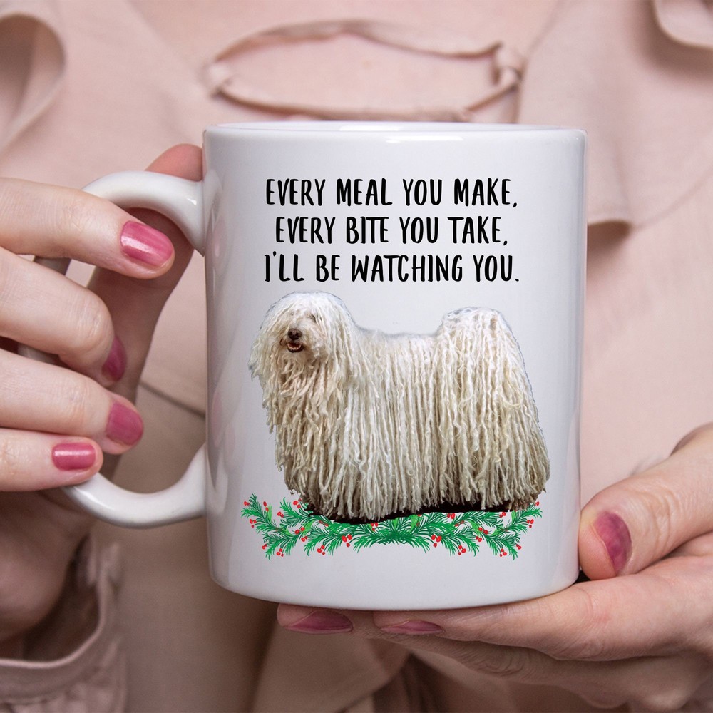 Funny Dog Lover Mug with Puli Dog Saying for Pet Owners  