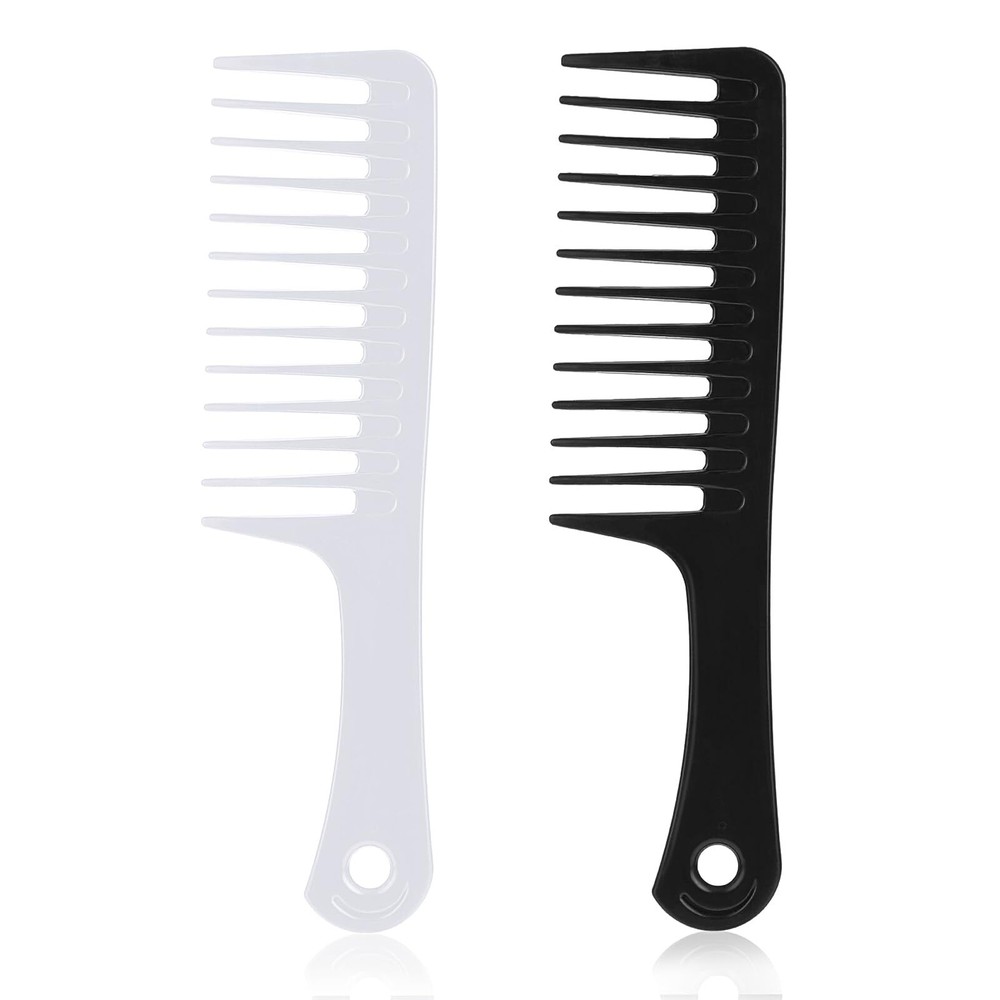 2PCS Wide Tooth Comb, Large Hair Detangling Comb Durable Hair Brush Hair Care
