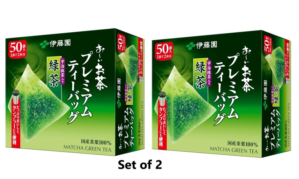 ITO EN Oi Ocha Premium Uji Matcha Green Tea Bags 1.8g x 50 Bags Set of 2