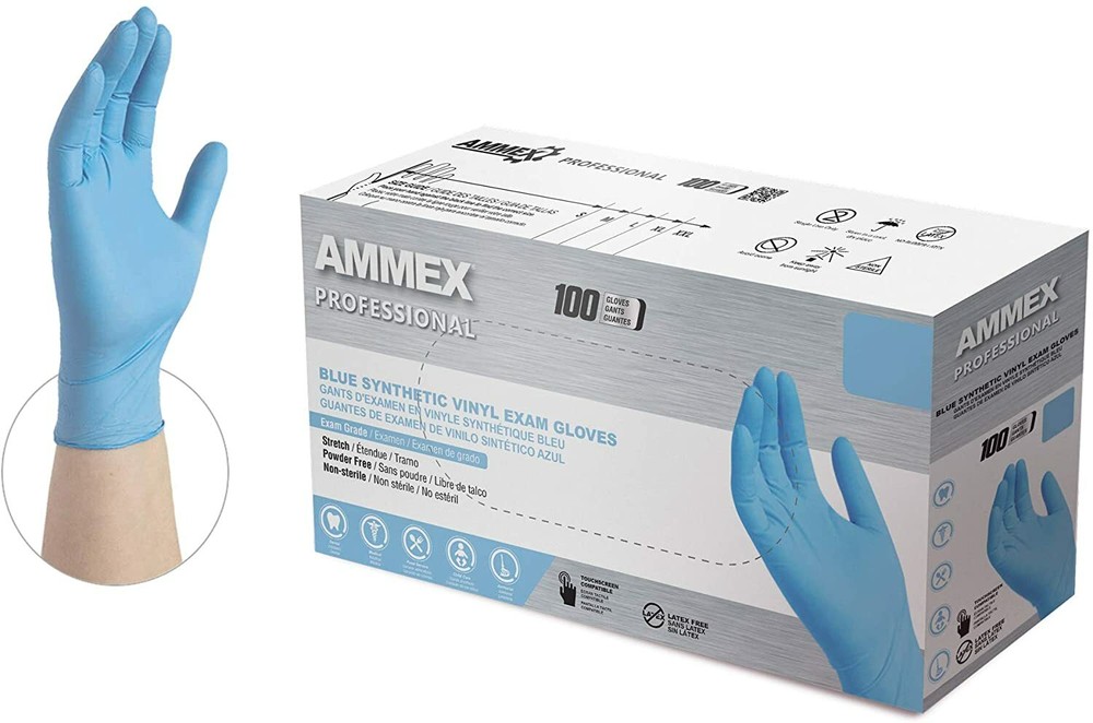 Ammex Synthetic Vinyl Exam Gloves FLASH SALE-image