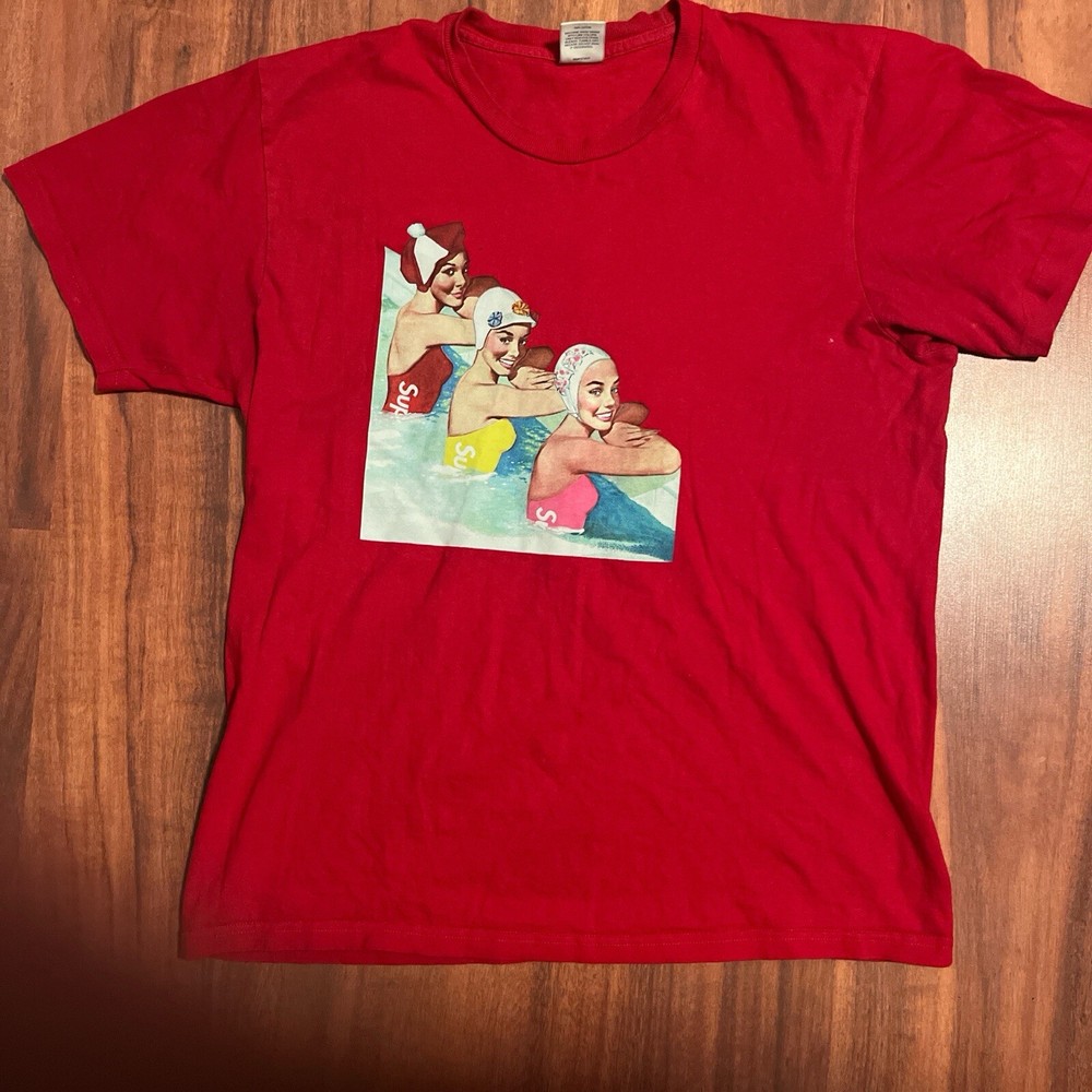 Supreme Swimmers Tee Red Size Large