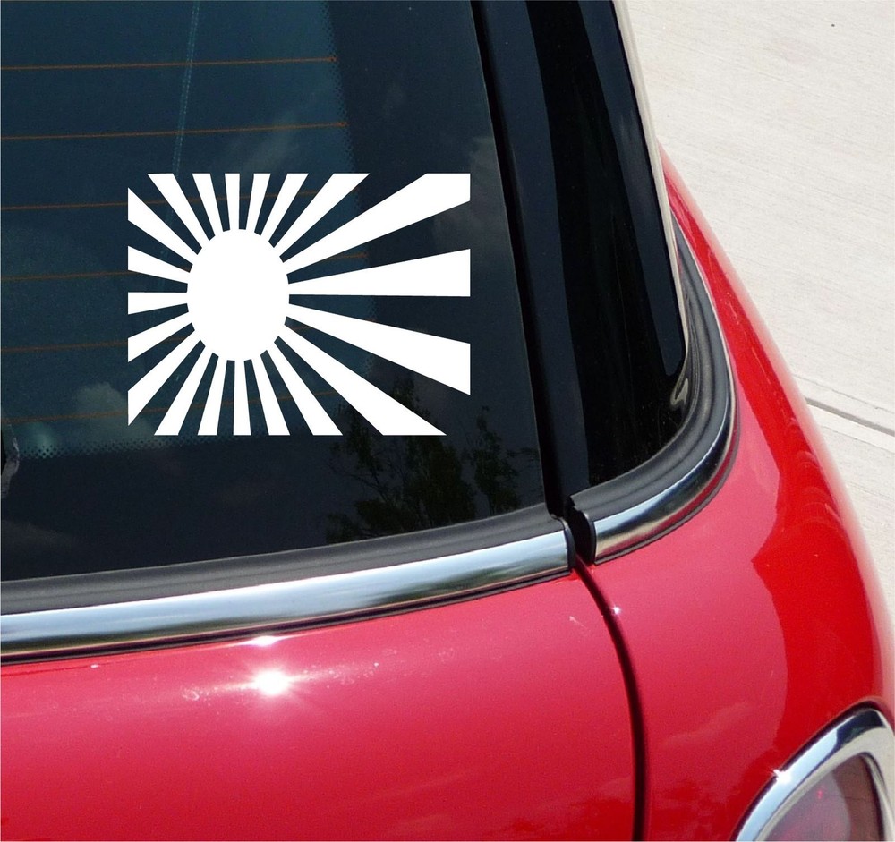 JAPAN FLAG JAPANESE RISING SUN MILITARY DECAL STICKER FUNNY CAR TRUCK