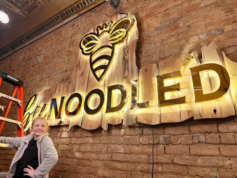 Custom 3D Channel Letters Sign Business Logo Signs Storefront Metal Backlit Sign