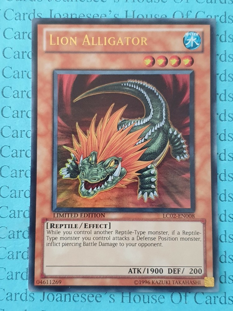 Lion Alligator LC02-EN008 Ultra Rare Yu-Gi-Oh Limited Edition Card