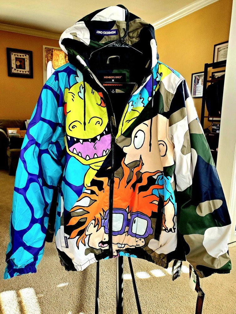 Members Only x Nickelodeon Rugrats Multicolor Men's Full Zip Windbreaker Jacket-image