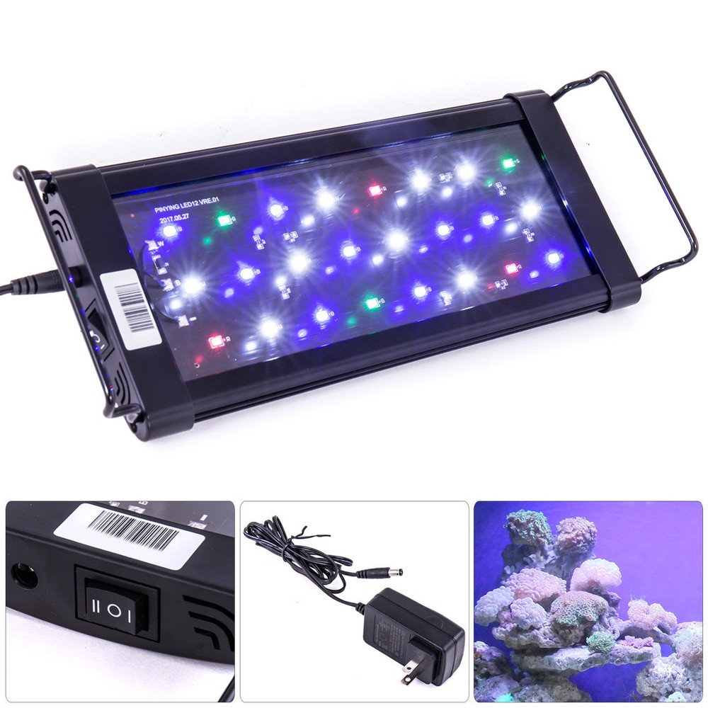 12 18 24 30 36 48 72 LED SMD Multi Color Aquarium Fish Tank Light Bar Extendable