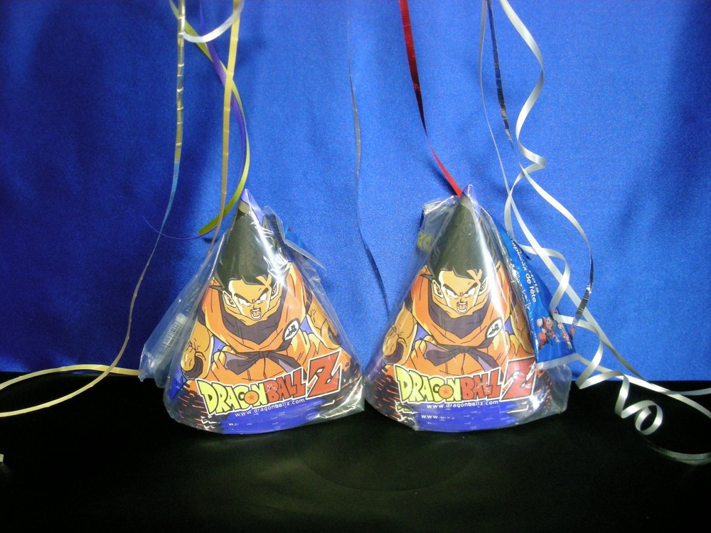 Dragon Ball Z Cone Hats  DBZ  Hats Party Supplies 16 ct
