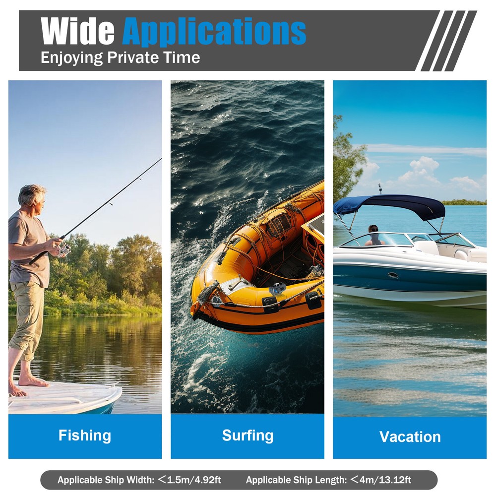 12V 80lb Electric Trolling Motor for Heavy Duty Fishing Boats