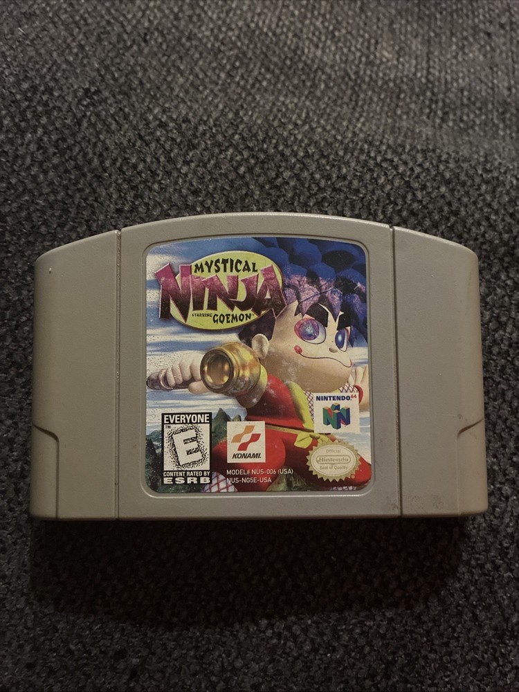 Mystical Ninja Starring Goemon Nintendo 64 N64 Authentic Cartridge