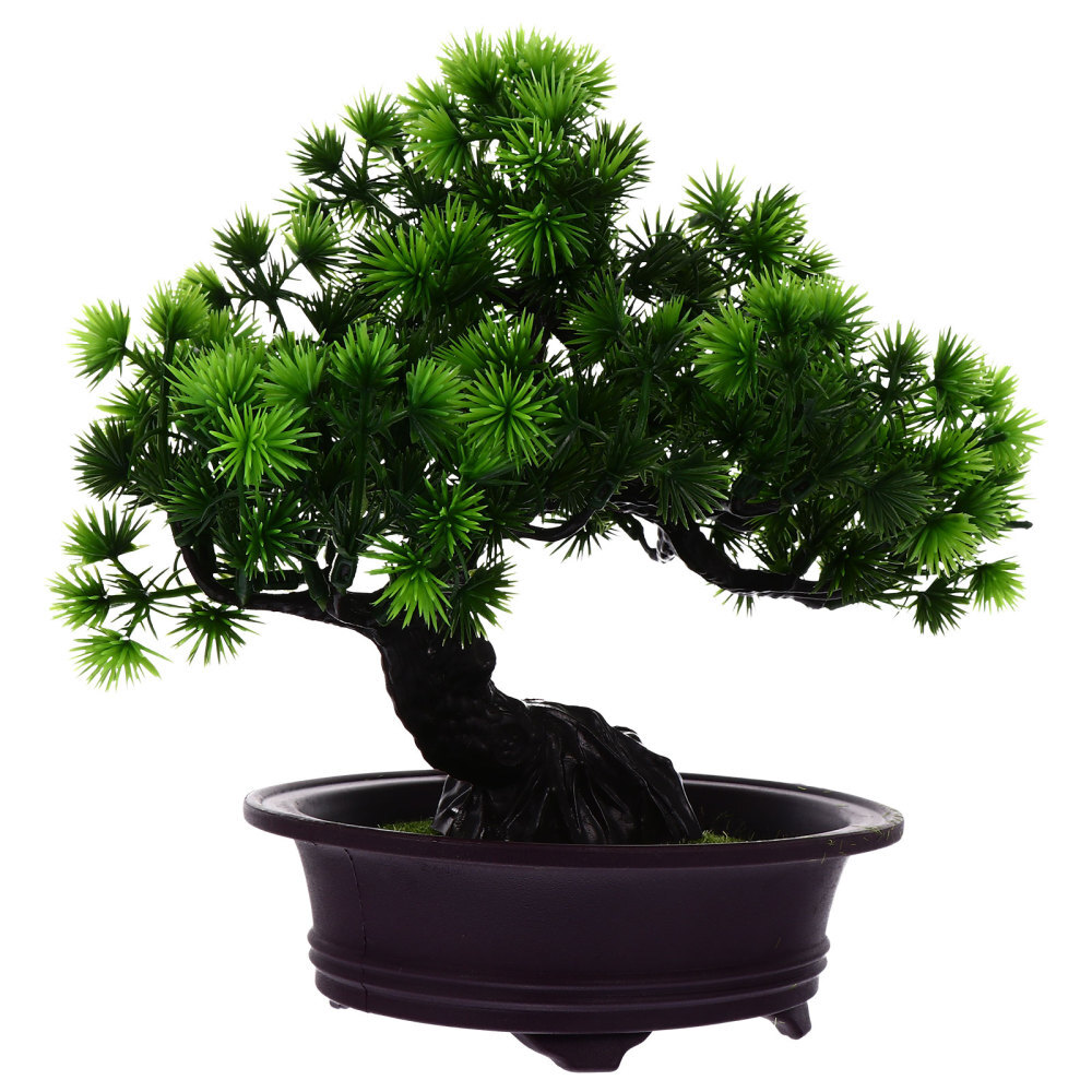 Outdoor Artificial Pine Potted Plant Green Fake Tree Decor for Welcoming Spaces  