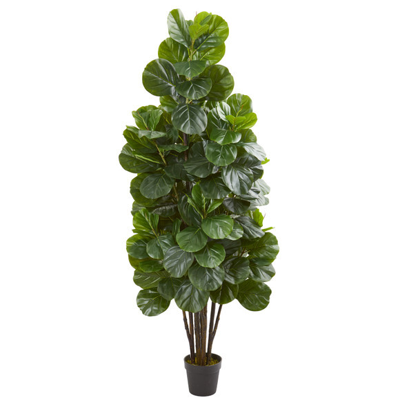 Faux Fiddle Leaf Fig Tree Realistic 6 Foot Tall Decor