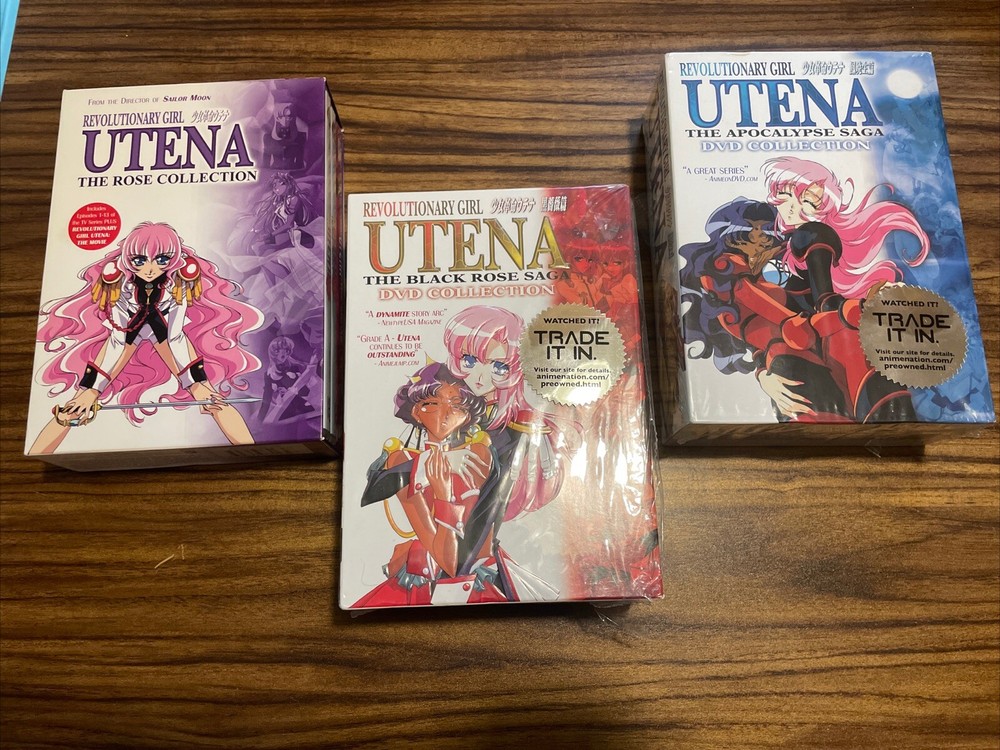 Revolutionary Girl Utena TV + Movie Complete DVD Boxes 1-3 Anime 1 2 3
