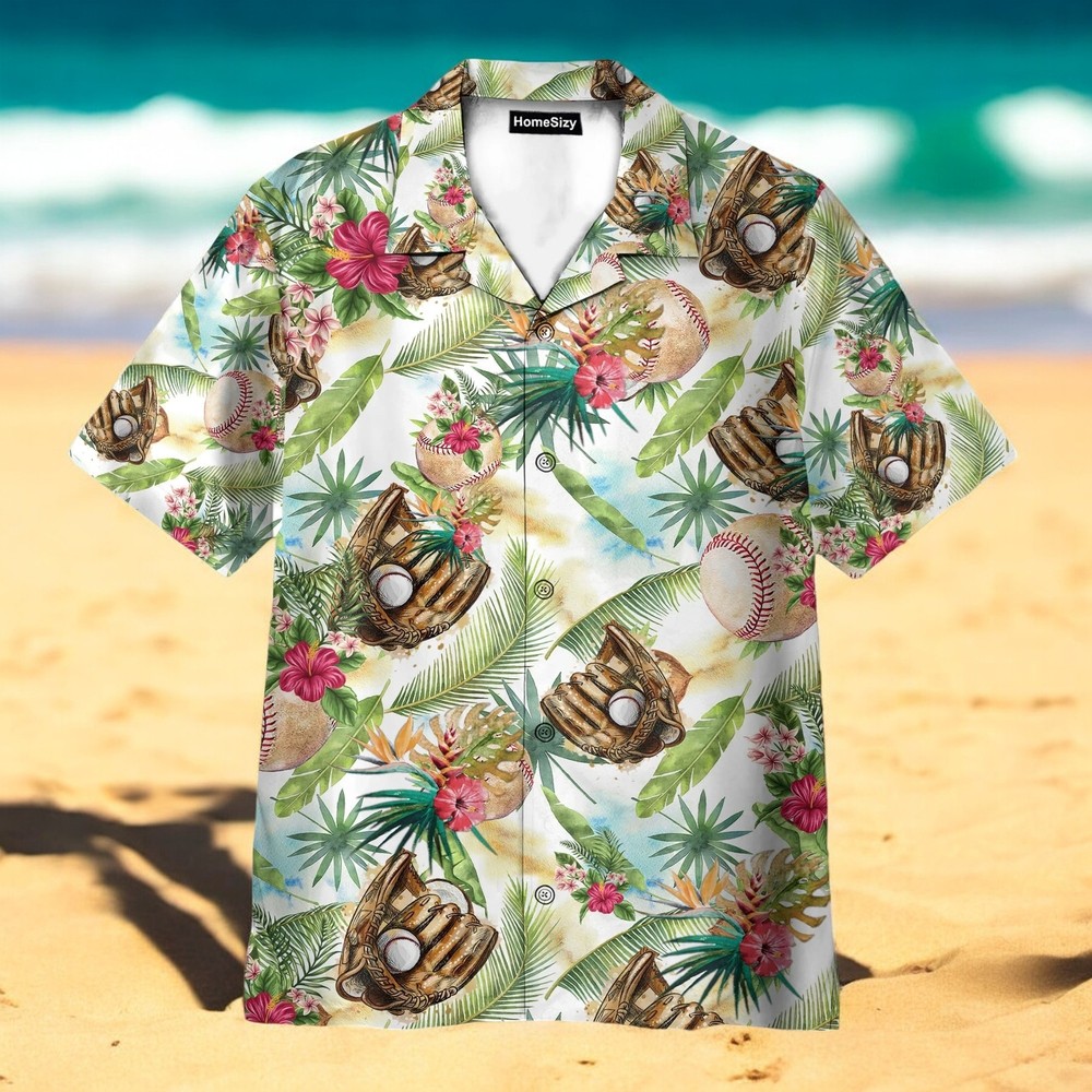 Colorful Tropical Hawaiian Baseball Shirt with Vibrant Aloha Design for Casual Summer Style