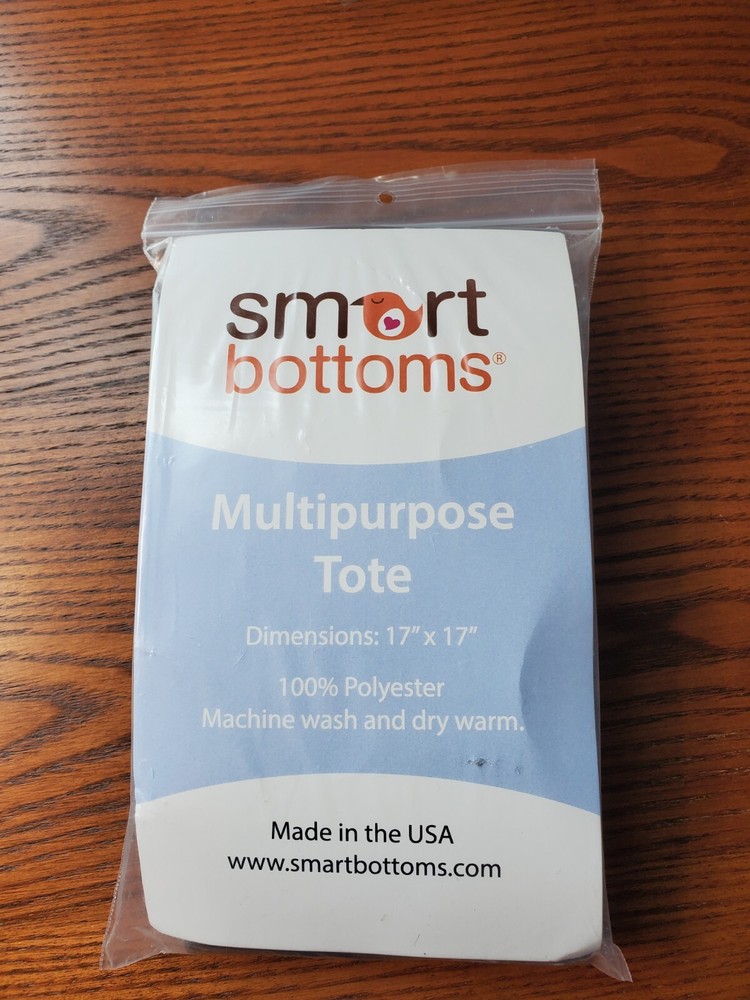 New Smart Bottoms Black Space Reusable Tote Bag