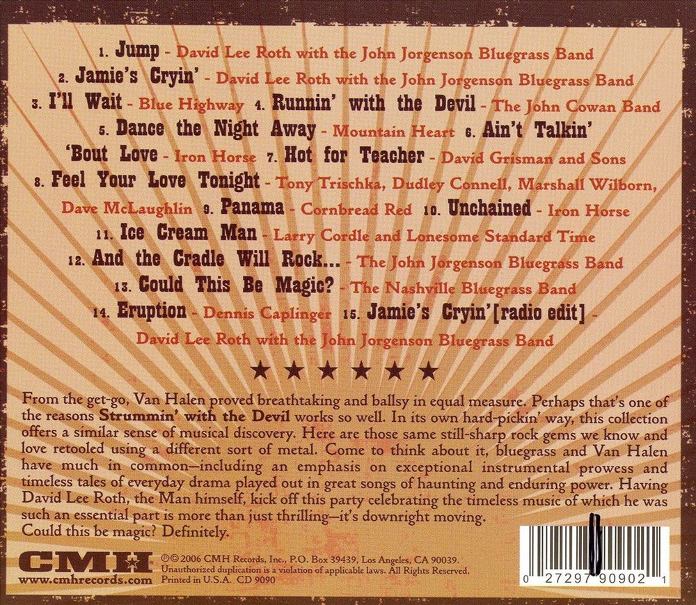 VARIOUS ARTISTS STRUMMIN' WITH THE DEVIL: THE SOUTHERN SIDE OF VAN HALEN NEW CD