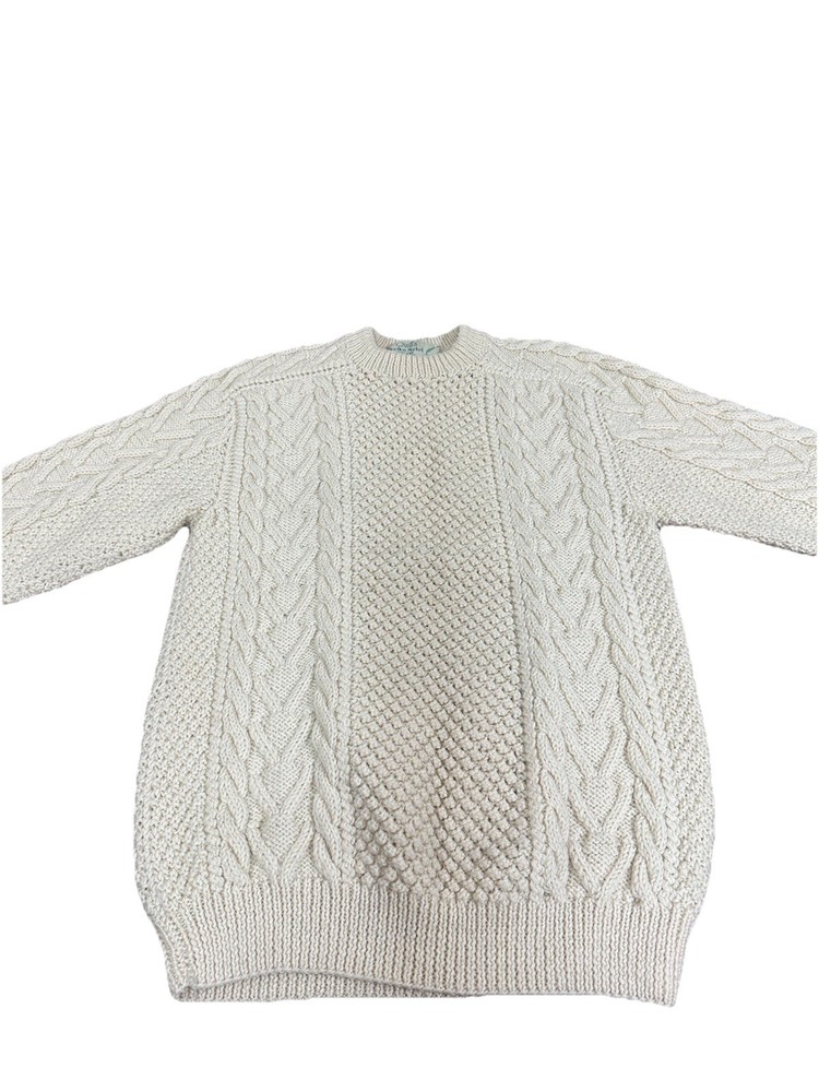Vintage Quill’s Woolen Market Handmade Cable Knit Sweater