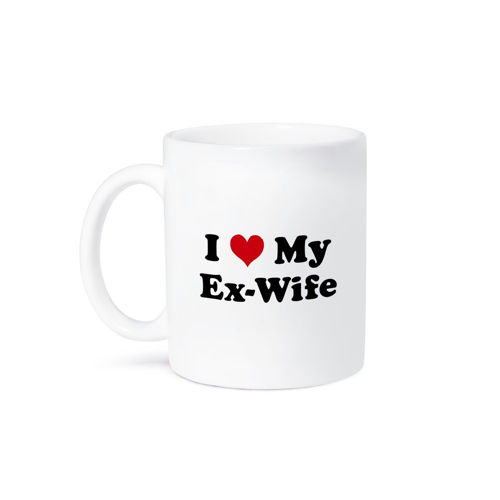 3D Rose I Love My Ex Wife Novelty Coffee Mug