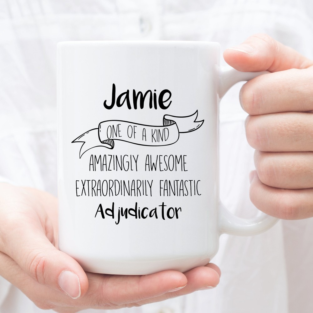 Personalized Coffee Mug For Adjudicator Custom Gifts For Adjudicator Perfect