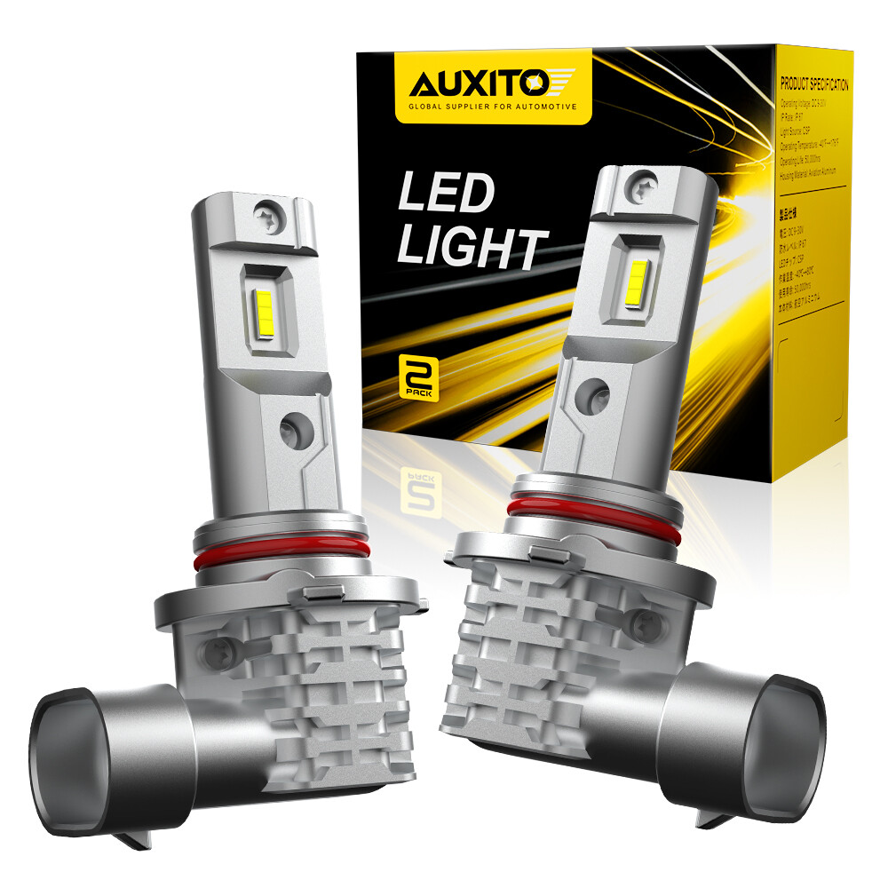 AUXITO 9005 HB3 LED Fog Driving Light Bulbs Kit White 6000K Super Bright White S