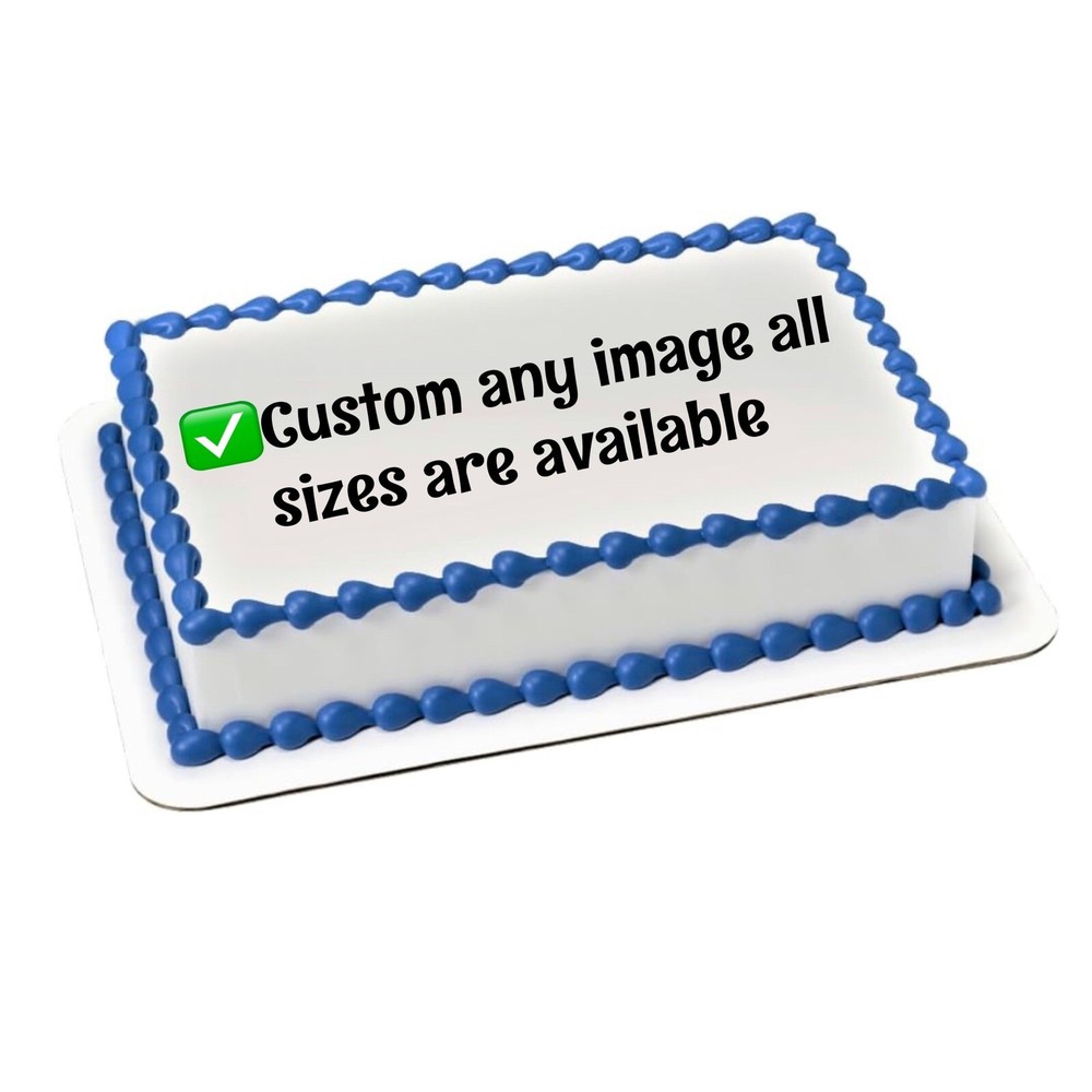 Custom Your Edible Image Or Logo For Cake Or Cupcakes All Sizes Available