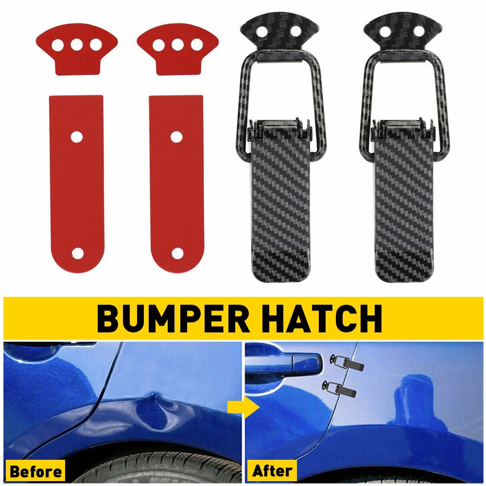 2x BRIDE Carbon Fiber Quick Release Fasteners Car Bumpers Trunk Fender Hatch Lid
