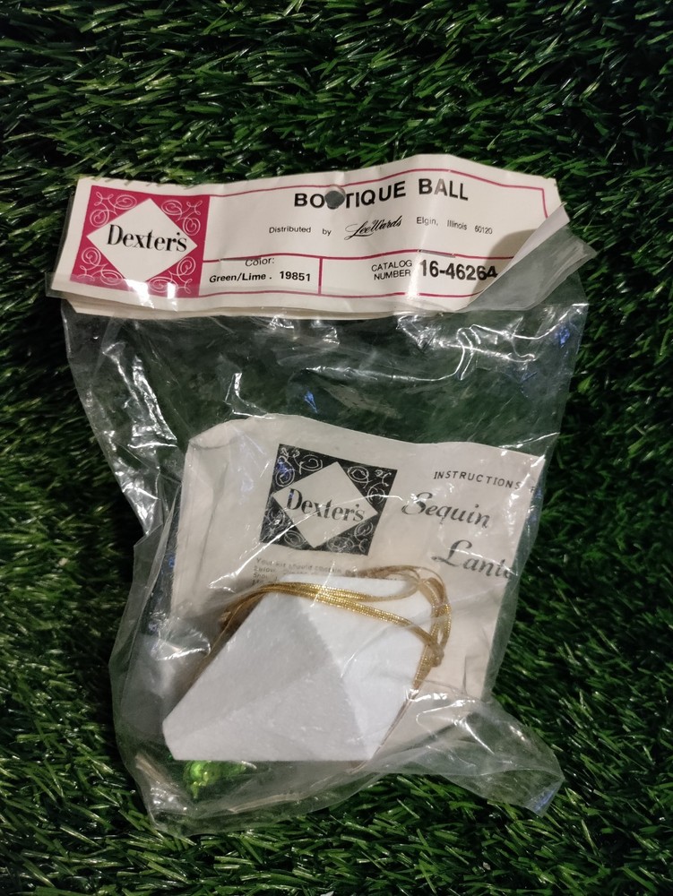 Dexter's by LeeWards Sequin Lantern vintage beaded & sequin ornament kit Sealed