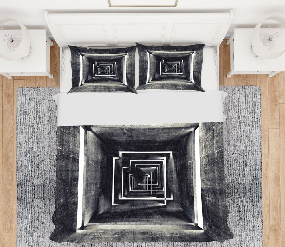 3D Space Corridor ZHUA802 Bed Pillowcases Quilt Duvet Cover Set Queen King Amy