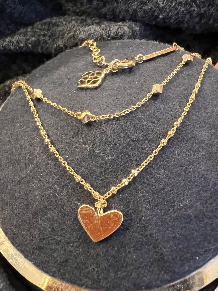 Kendra Scott Gold heart Necklace