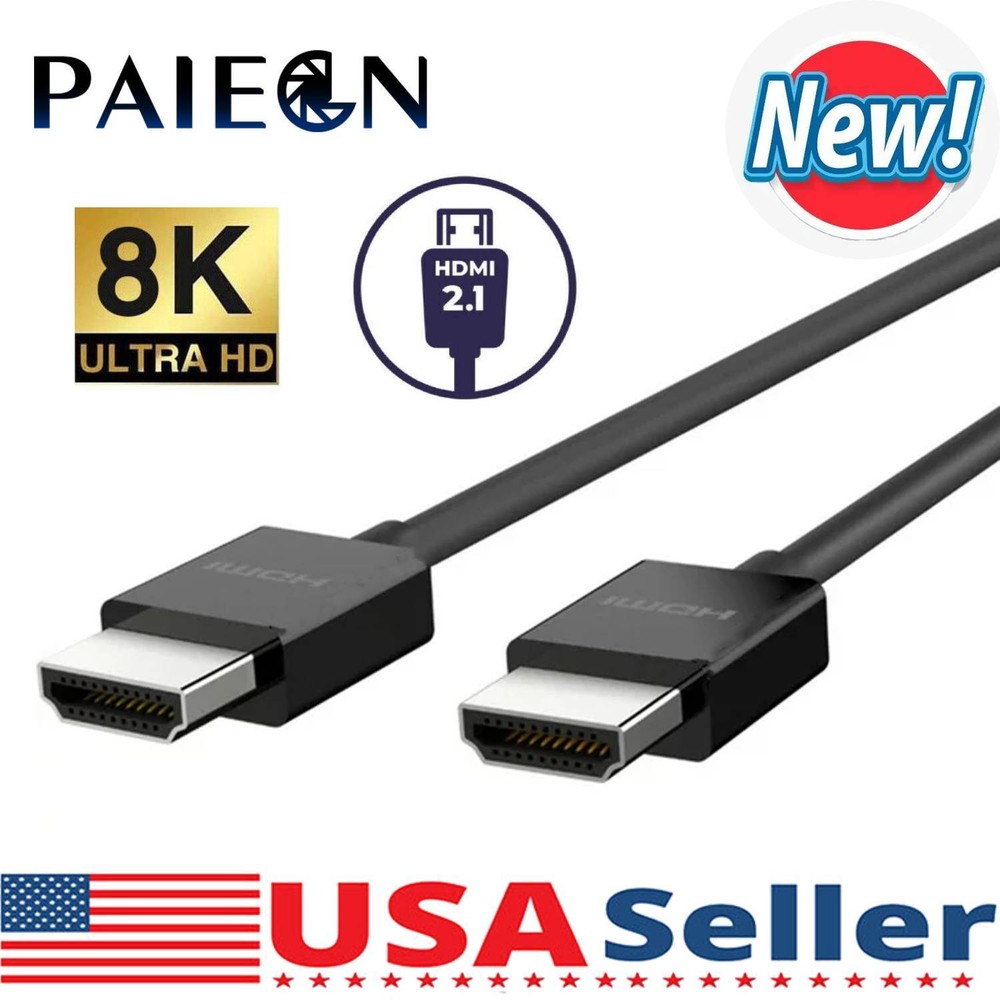 HDMI CABLE 2.0 4K 18GB or ULTRA HDMI 2.1 8K 48GB for HDTV PC LAPTOP XBOX PS3/4/5