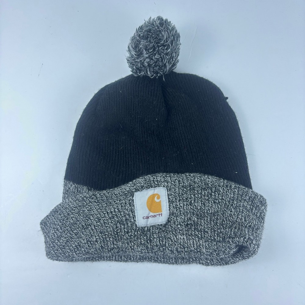 Carhartt unisex pom pom beanie for workwear and outerwear OS
