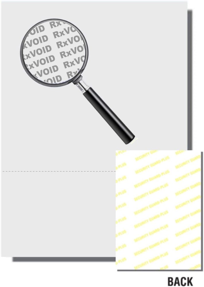 Secure Off-White Business Forms 8.5x11 with Bottom Perfs 1000 Sheets  