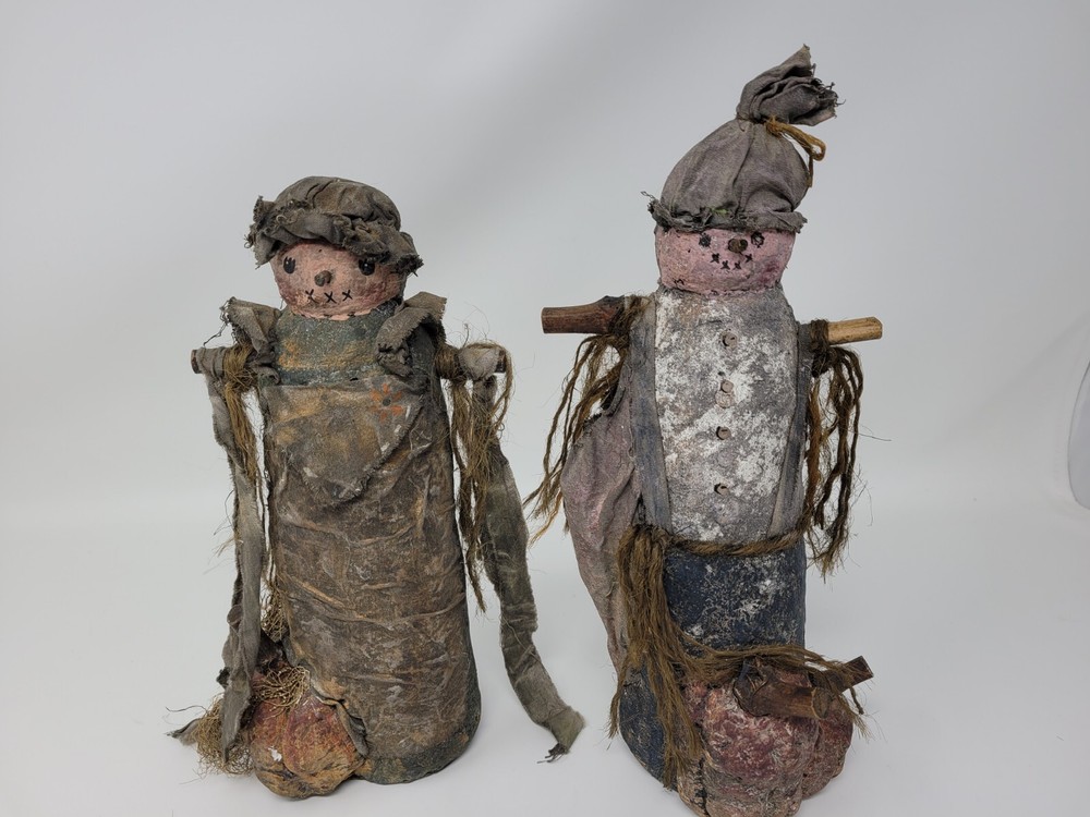 Arlene Wobler Enesco Numbered Primitive Scarecrow Halloween Fall Figurine Collectible  