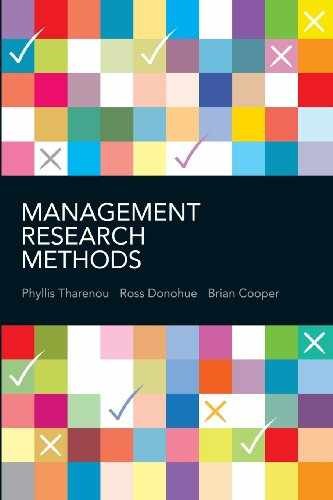 Management Research Methods - Paperback, by Tharenou Phyllis; Donohue - Good