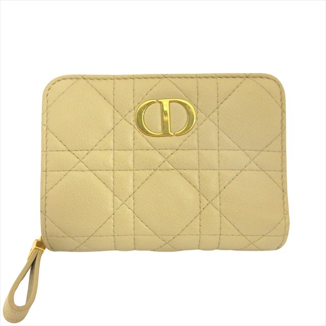 Christian Dior Caro Scarlet Bifold Wallet in Cannage Leather - New