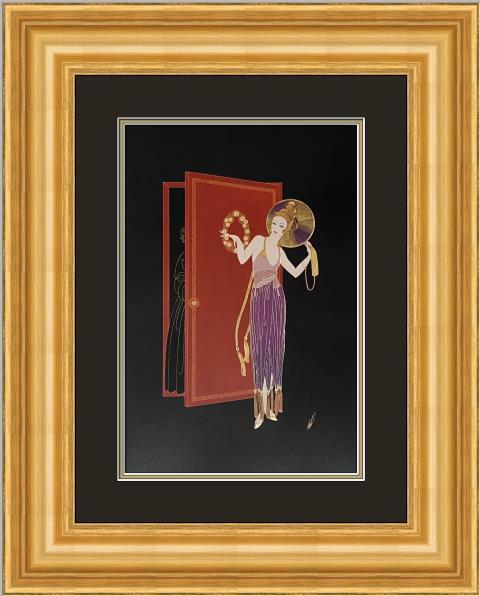 Erte - New Years Eve Custom Framed Print FREE SHIPPING-image