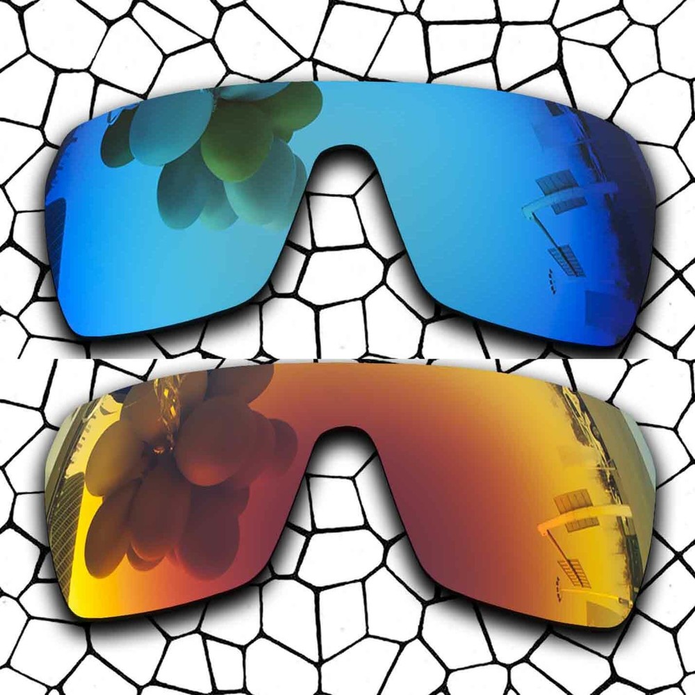 Sky Blue&Fire Red Anti-Scratch Replacement Lenses For-Spy Optic Flynn Polarized