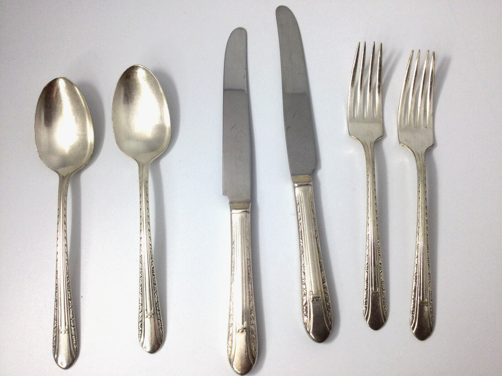 Wm Rogers Utensils Sectional Silverplate Lot of 6