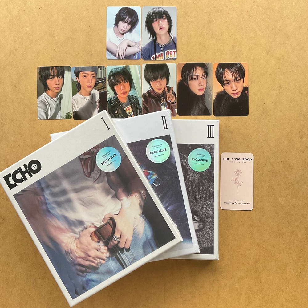 BTS Jin Kim Seokjin 2nd Mini Album ECHO Weverse USA Exclusive Set with Photocard PC