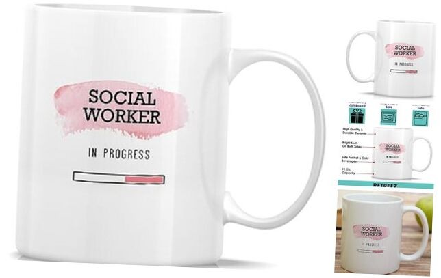Funny Social Worker Mug Gift Loading In Progress Future Social Worker Present