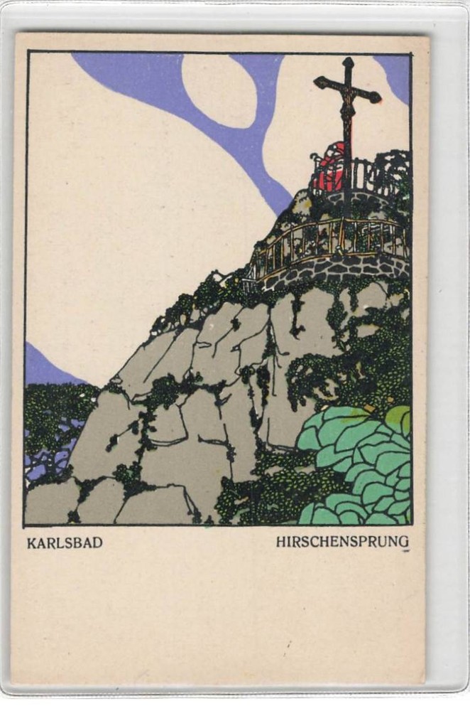 Illustrator Leopold Drexler #FG62344 Series Wiener Werkstätten No. 207 Karlsb