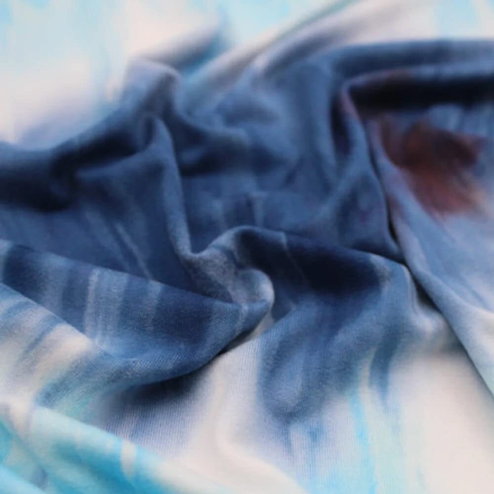 Inc Tie Dye Double-Sided Brushed Stretch Fabric in Beige DTY Pattern