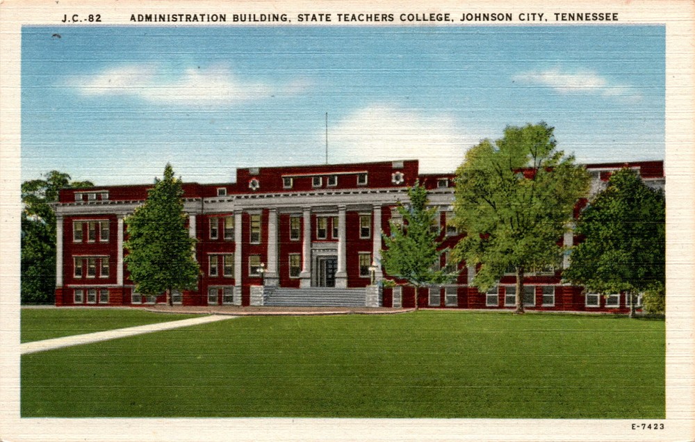 ADMINISTRATION BUILDING, STATE TEACHERS COLLEGE, JOHNSON CITY, TEN Postcard