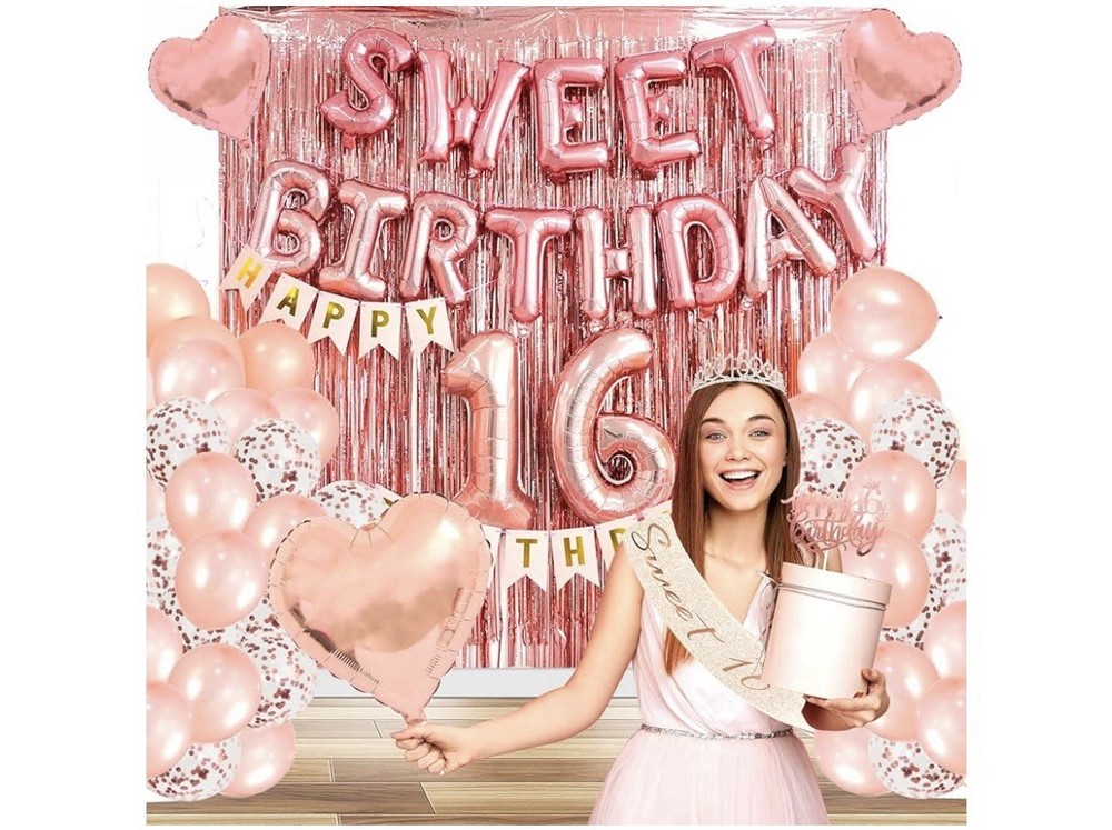 Happy Sweet 16 Birthday Party Decorations-NEW