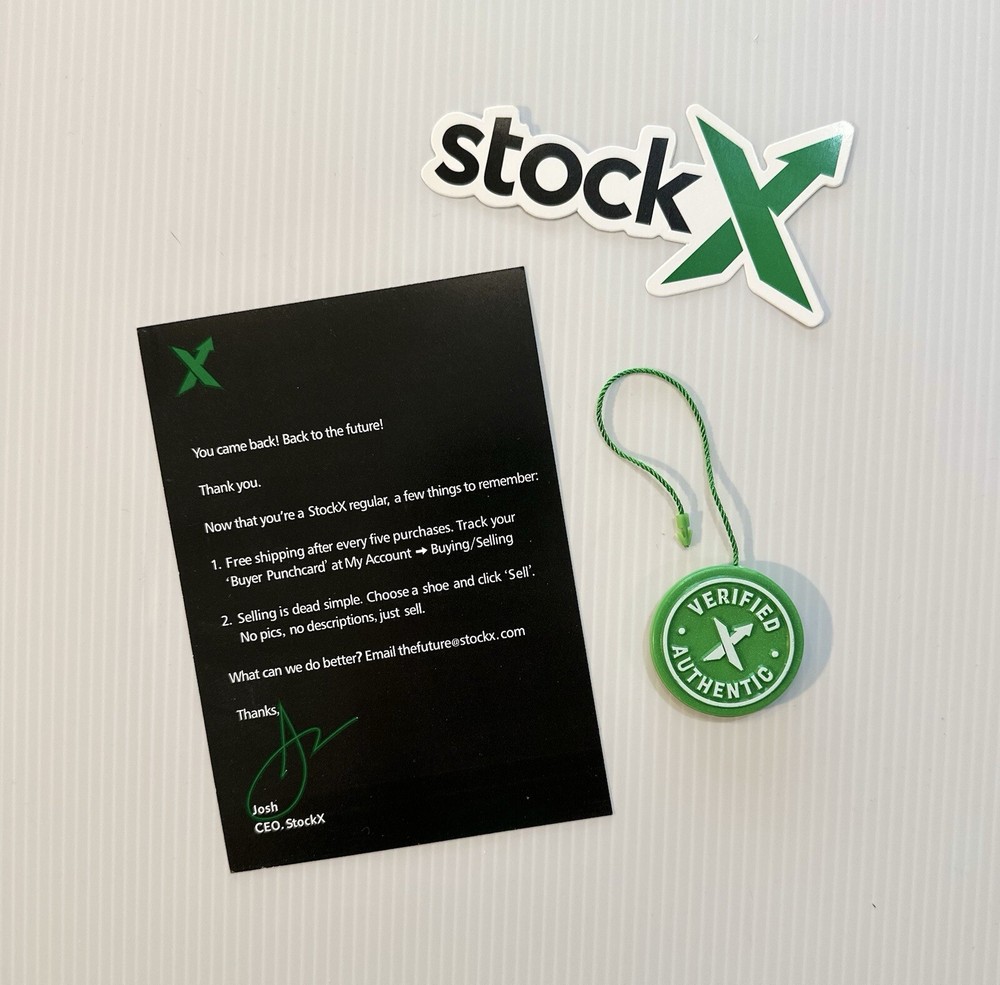 New Unused StockX Tag Set with QR Code for Authenticity