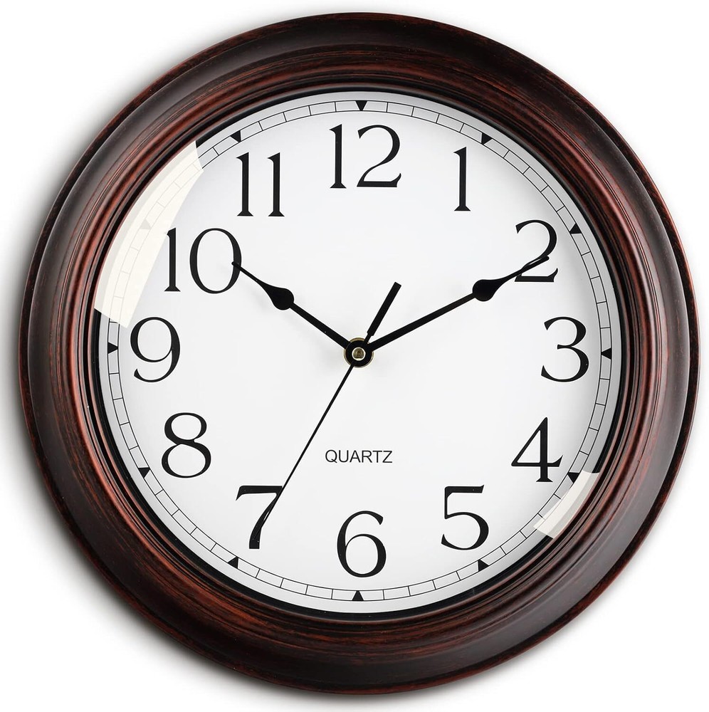 Wall Clocks Battery Operated Silent Non-Ticking Wall Clock 8.5 Inch Small Vintag