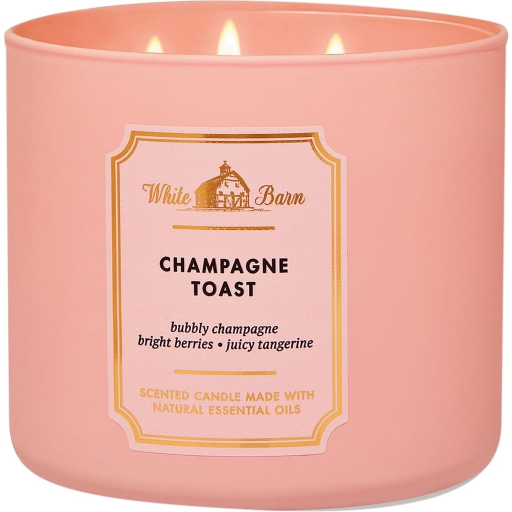Bath and Body Works 3-Wick Candle in Champagne Toast - 14.5 Oz Sparkling Aroma