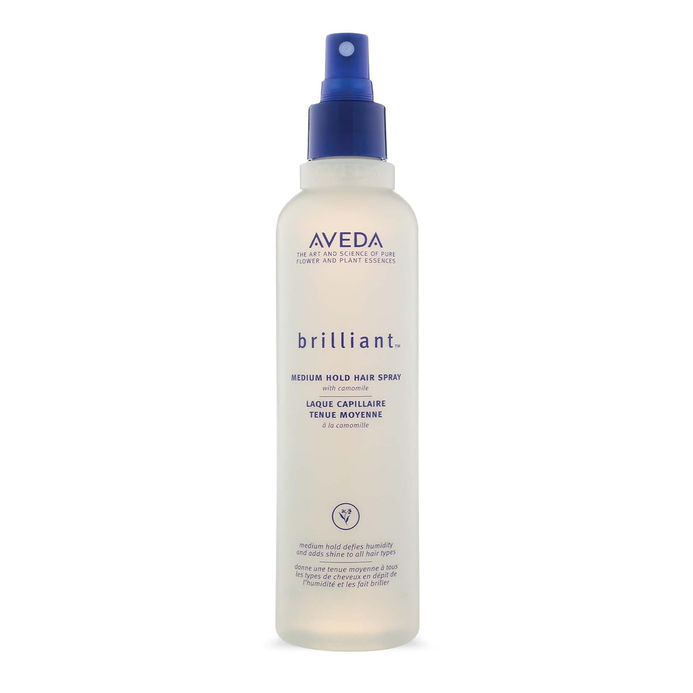 Brilliant Medium Hold Hair Spray | Non-Aerosol Spray | Anti-Humidity | Adds Shin