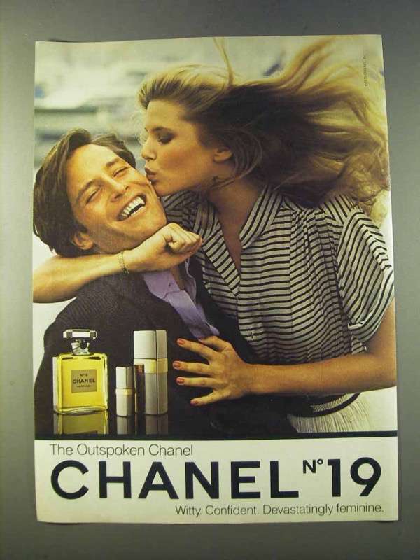 Vintage 1979 Chanel No 19 Perfume Ad - Bold & Timeless Fragrance