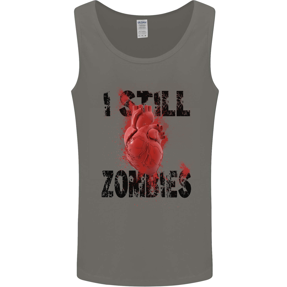 I Still Heart Zombies Apocalypse Mens Vest Tank Top